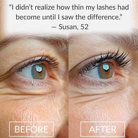 LeVaye' applicator close-up with fine brush for precise lash line application
