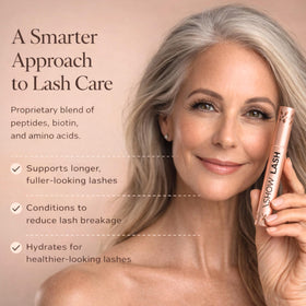 LeVaye' being applied along upper lash line demonstrating easy nightly use