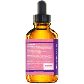 Leven Rose serum on fingertips demonstrating easy application benefit