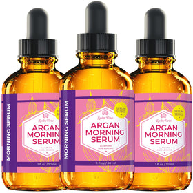 Leven Rose serum staged in morning bathroom routine illustrating layering benefit