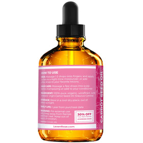 Leven Rose amber glass close-up protecting oil and preserving freshness