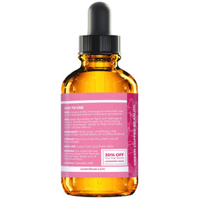 Leven Rose close-up of oil texture demonstrating quick absorption