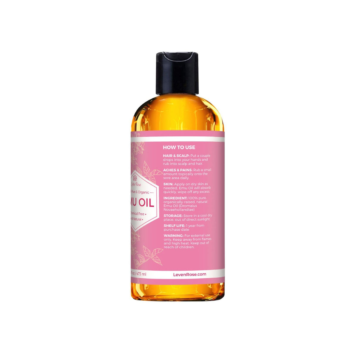 Leven Rose rubbed into nails and cuticles to strengthen and moisturize