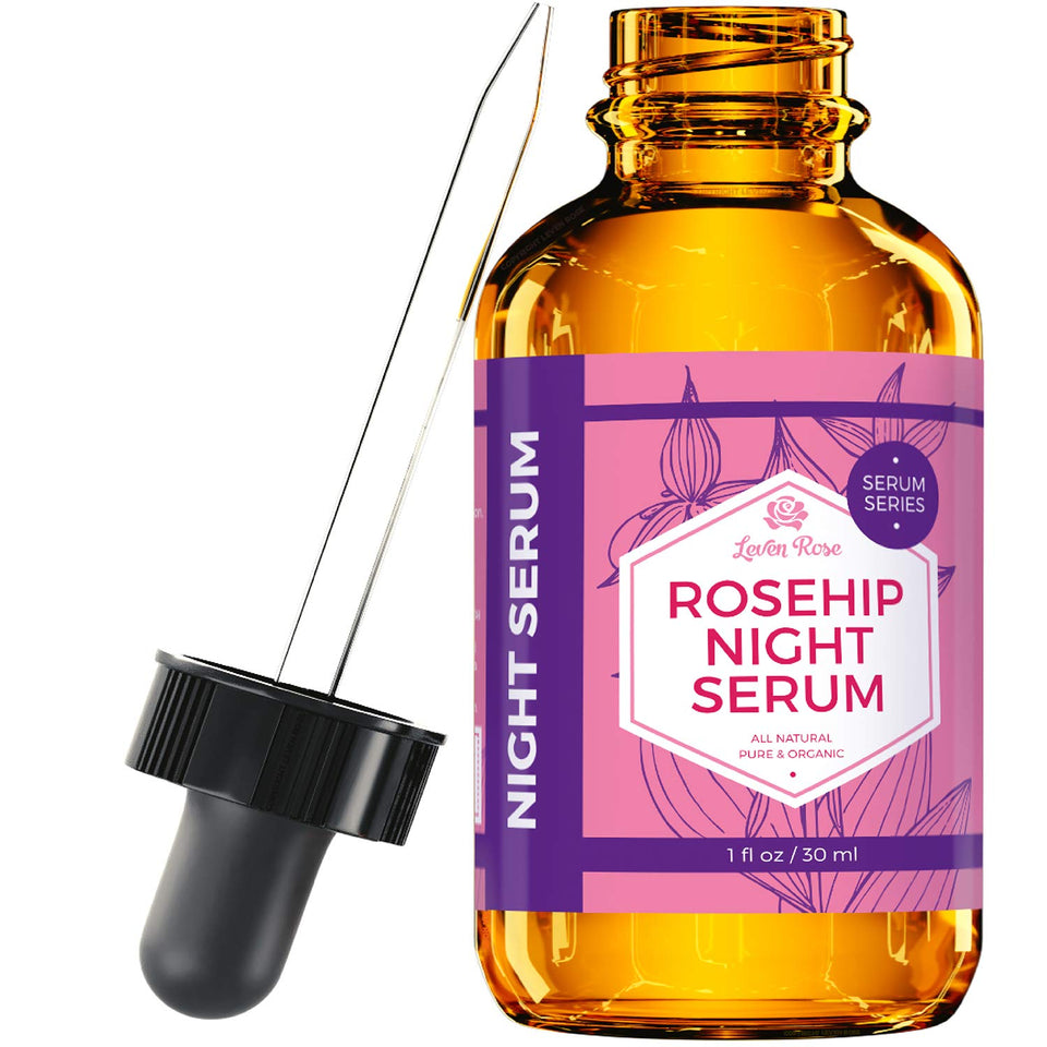 Leven Rose front bottle 1 oz showing clean packaging and natural benefit