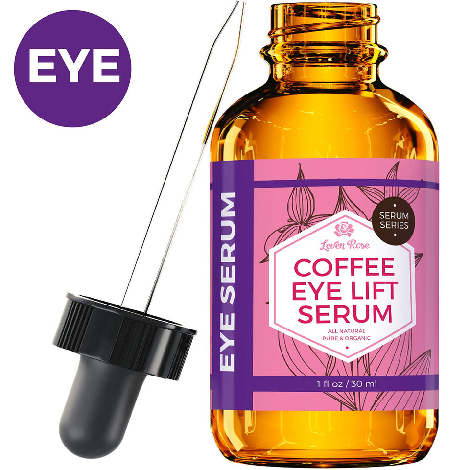 Leven Rose front packaging showing bottle and cap, clear organic branding and benefit