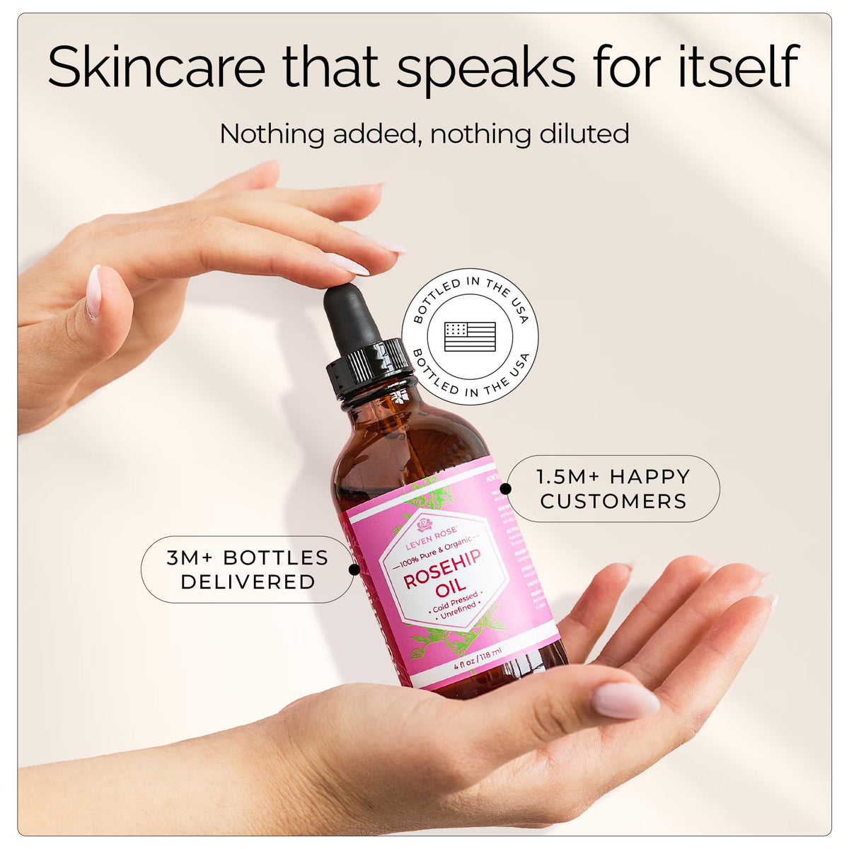 Leven Rose used with gua sha for smooth facial oil massage