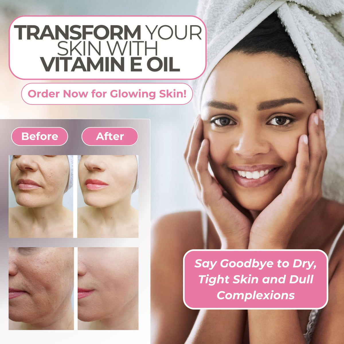 Leven Rose applied to hair ends for shine and repair benefit