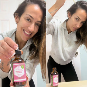 Leven Rose label close-up with organic seal highlighting clean ingredients