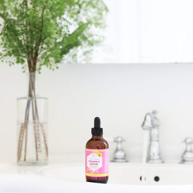 Leven Rose treating nails and cuticles showing strengthened nail appearance benefit