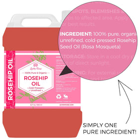 Leven Rose bottle on bathroom counter showing evening ritual benefit