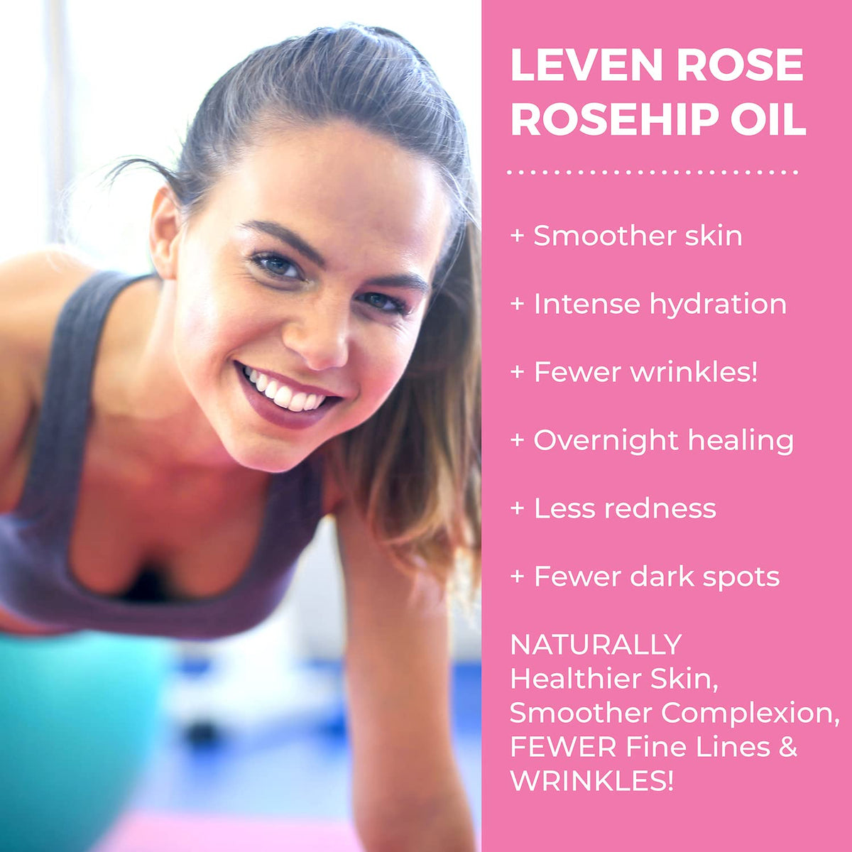 Leven Rose oil texture close-up demonstrating lightweight absorption benefit