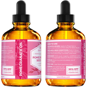 Leven Rose applied to hair ends, adding shine and reducing frizz