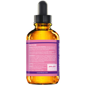 Leven Rose serum on vanity during morning routine promoting daily use