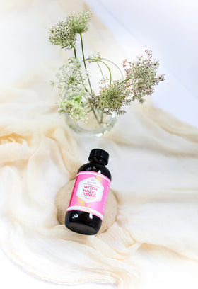 Leven Rose toner droplets on skin showing lightweight, non-greasy hydration