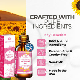 Leven Rose oil texture on skin demonstrating silky absorption and hydration benefit