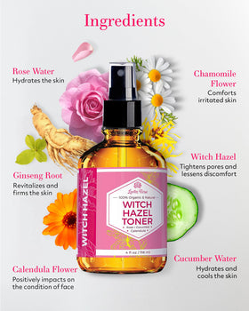 Leven Rose spray mist being applied to face for instant soothing hydration