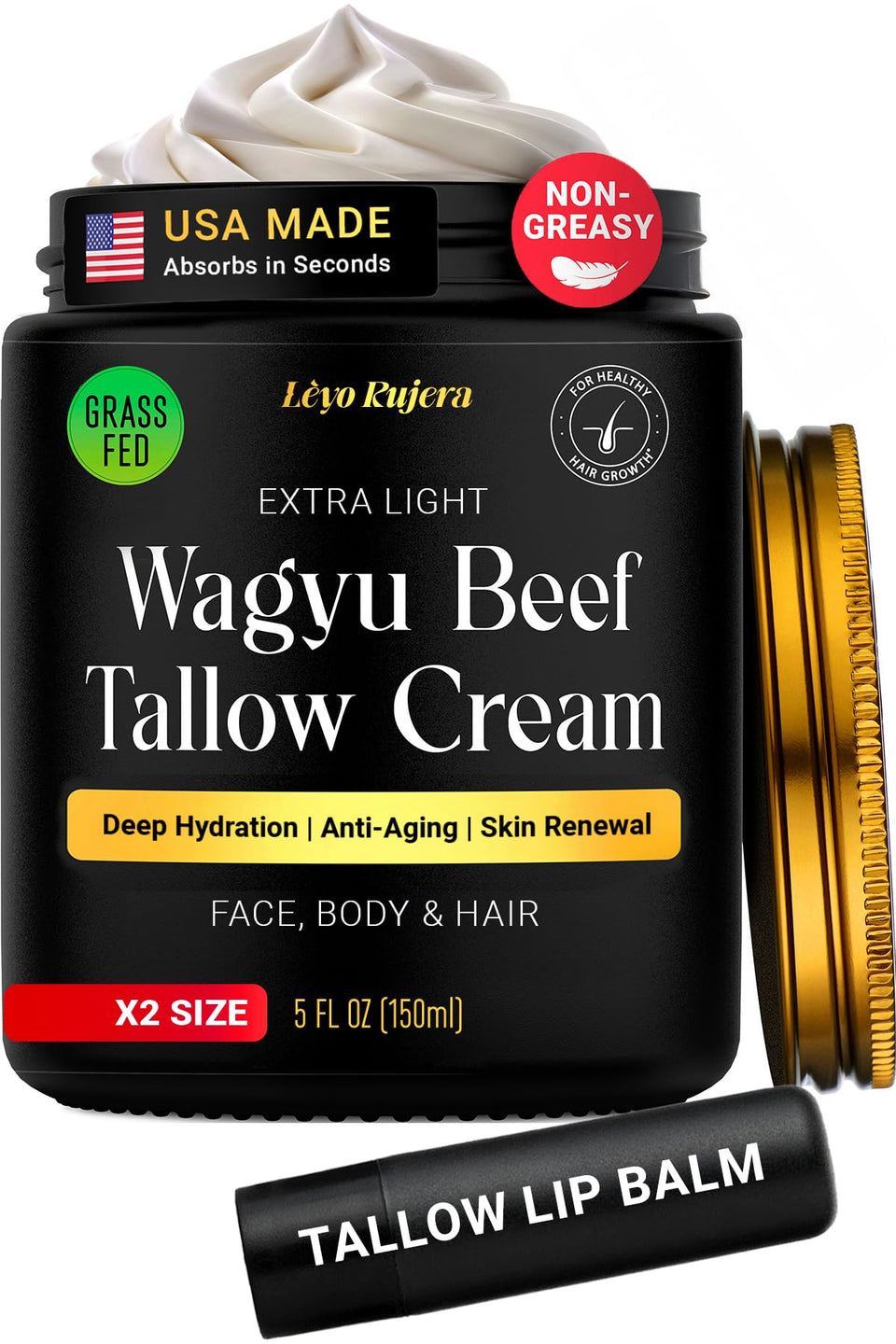 Lèyo Rujera front jar showing packaging and clear product name for easy recognition