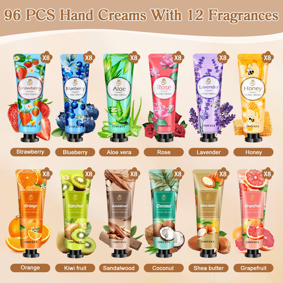 LFENYIGI assortment of 12 scents displayed showing variety benefit
