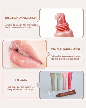 LFuTPm Mint Clear texture swipe showing lightweight, non-sticky buttery melt