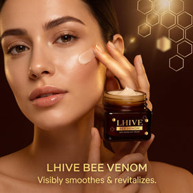 LHIVE cream applied to hand demonstrating lightweight spread and hydration