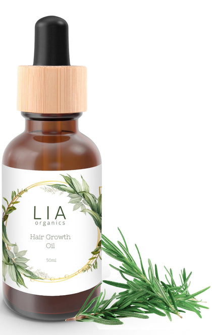 Lia Organics front bottle showing label and compact size benefit