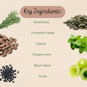 Lia Organics ingredient flatlay highlighting botanical-rich formulation benefit