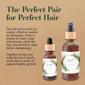 Lia Organics bottle staged in bathroom with towel for easy daily routine benefit