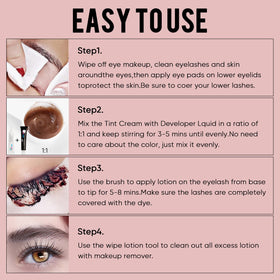 Libeauty before and after lashes showing fuller darker lashes for low-maintenance beauty