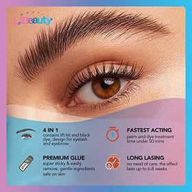 Libeauty brow lamination in use showing safe application and neat styling