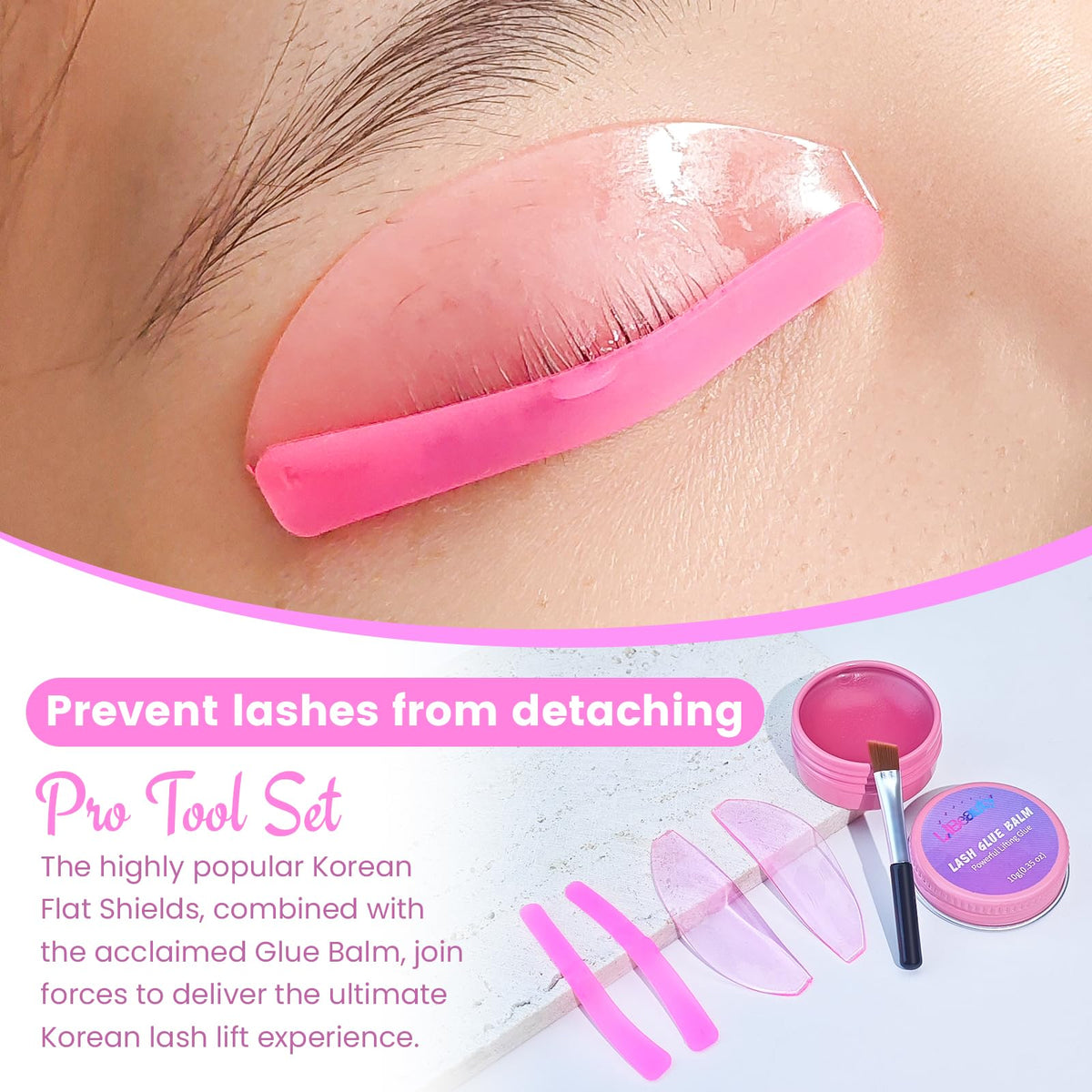 Libeauty glue balm close-up texture illustrating smooth spreadability