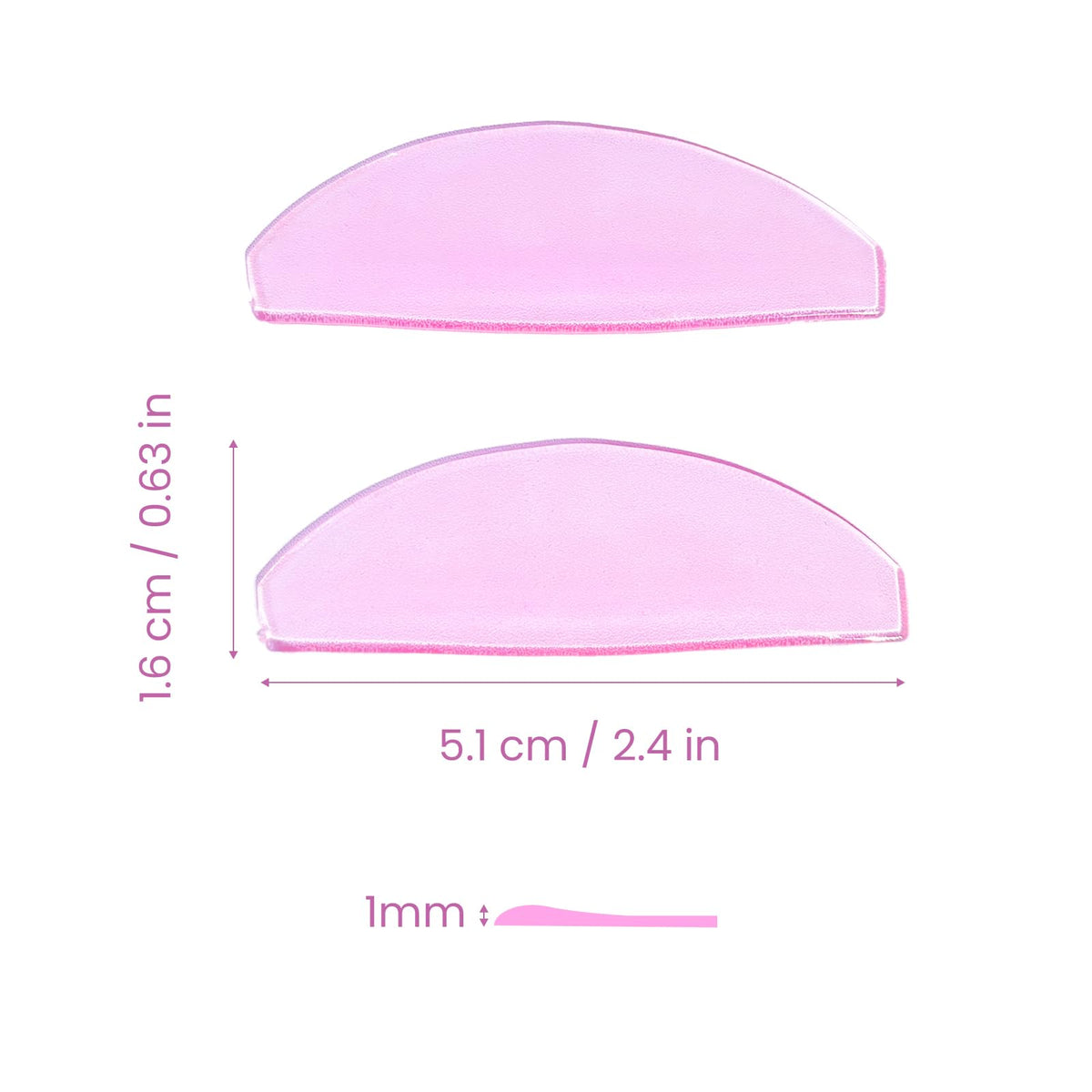 Libeauty scale comparison 1mm shield size showing exact thinness benefit