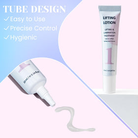 Libeauty toolkit laid out with solutions, pads, and applicators for clarity