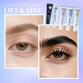 Libeauty upgraded glue balm close-up demonstrating easy lash placement
