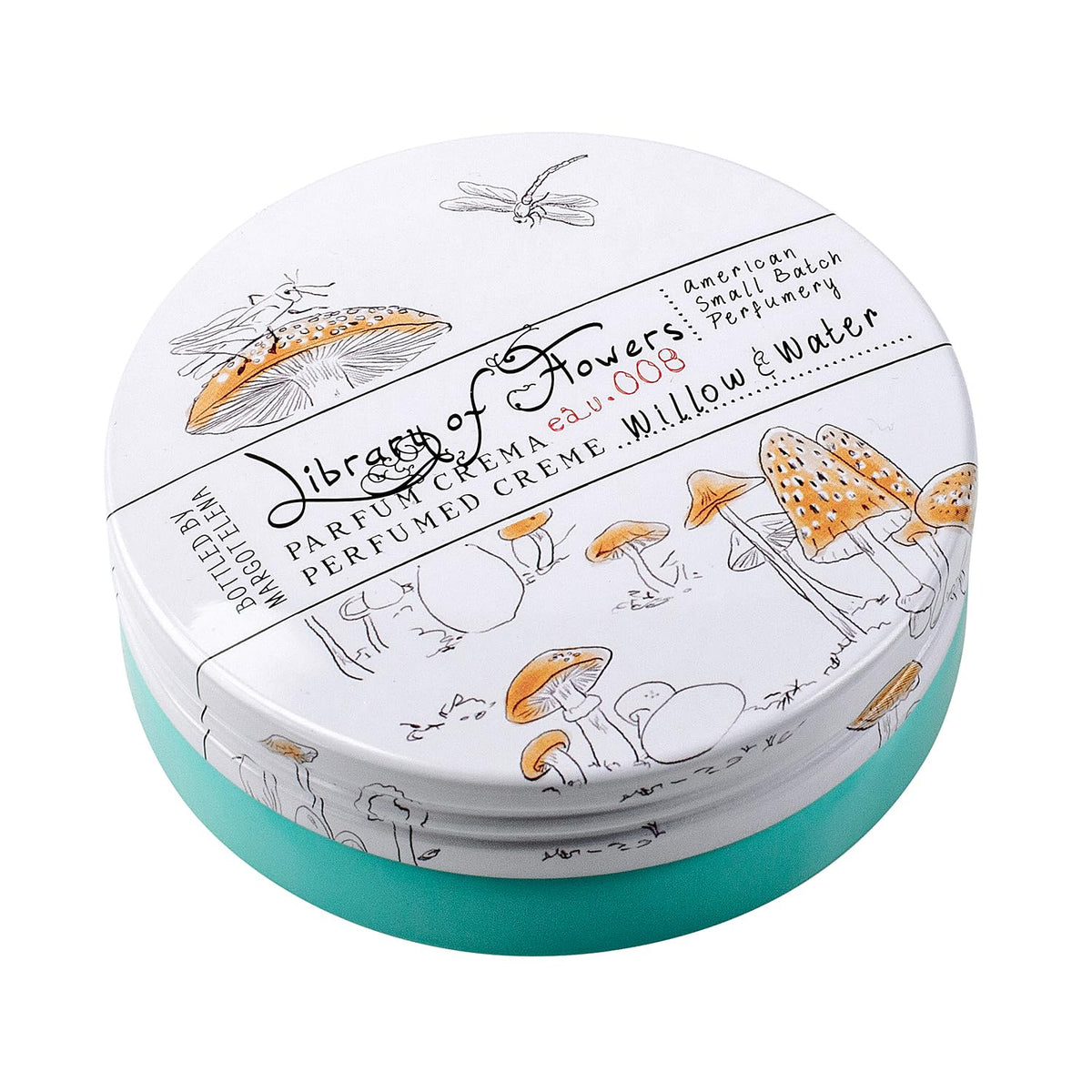 Library of Flowers front tin view showing elegant packaging and travel benefit