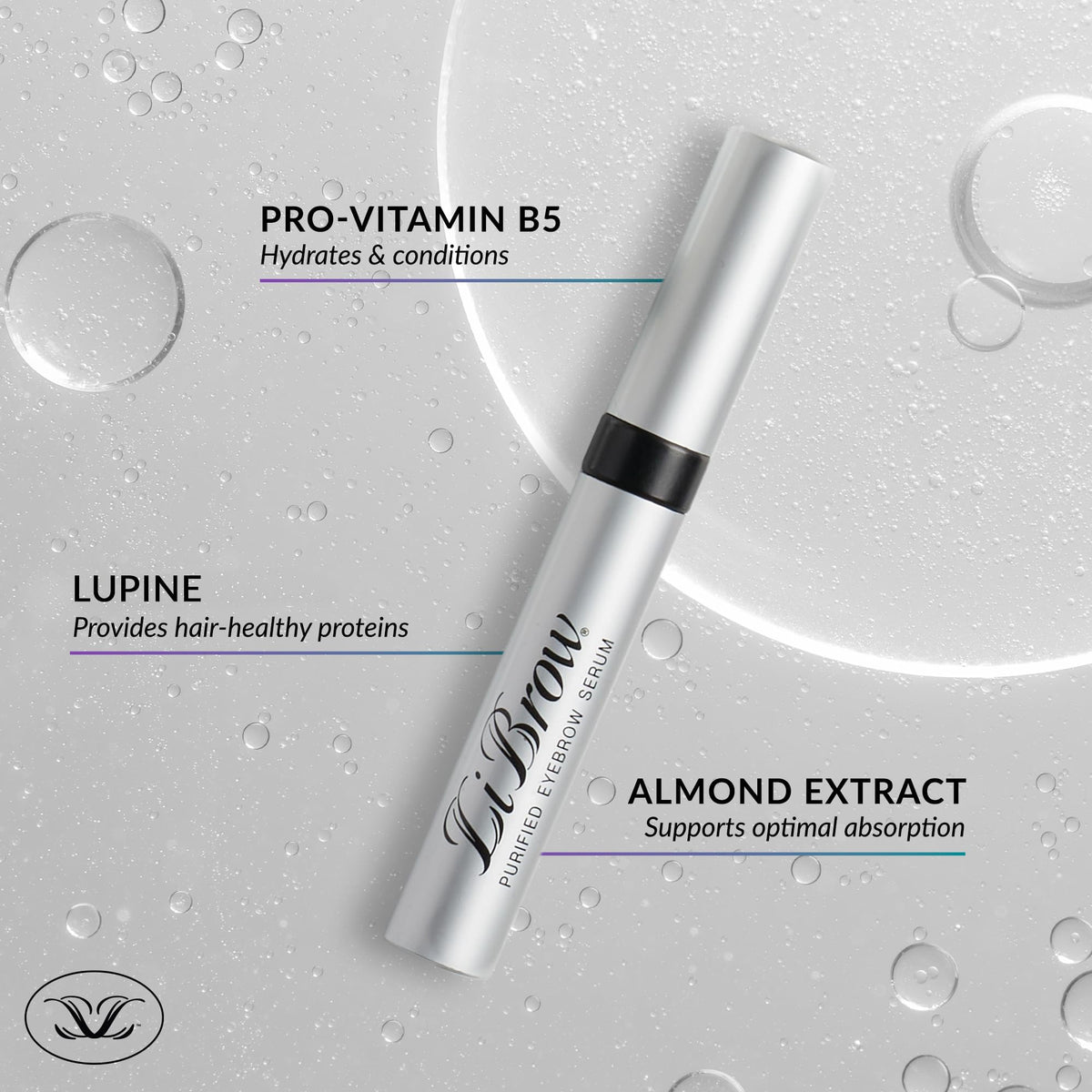 LiBrow application on brow demonstrating one-swipe daily use for fuller-looking arches