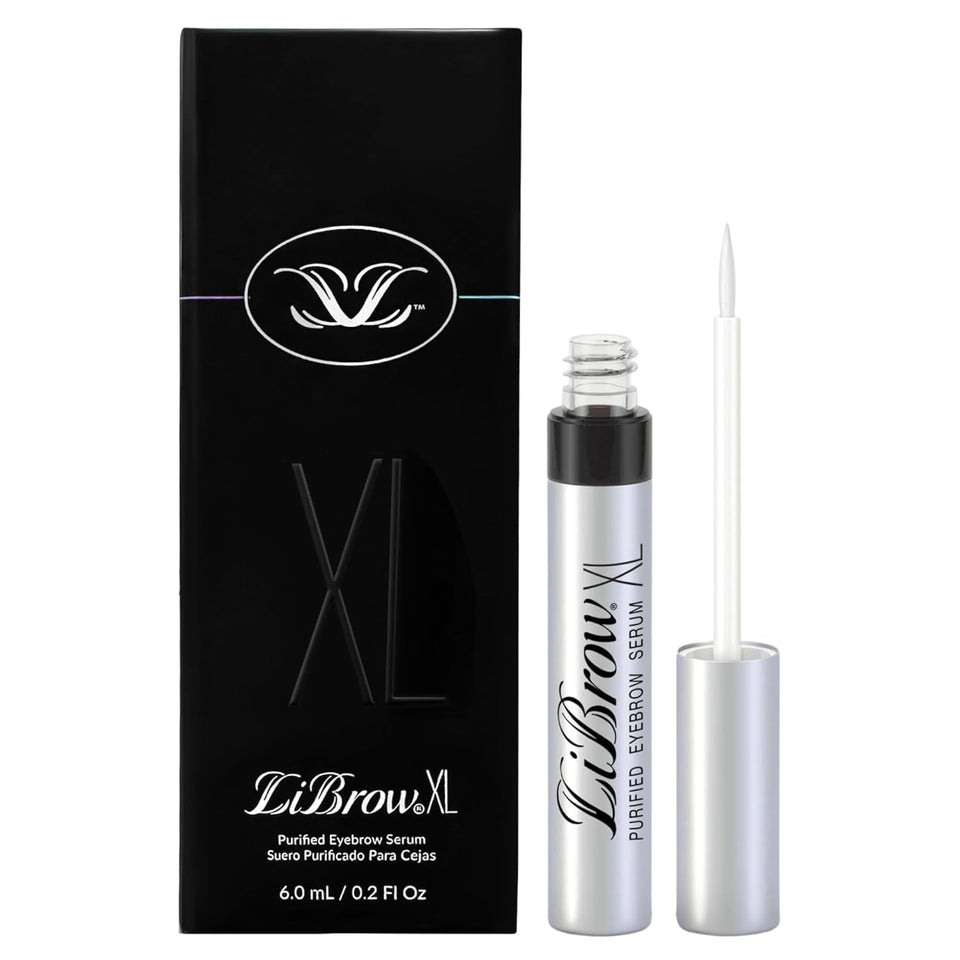LiBrow front tube showing product packaging and easy daily use benefit