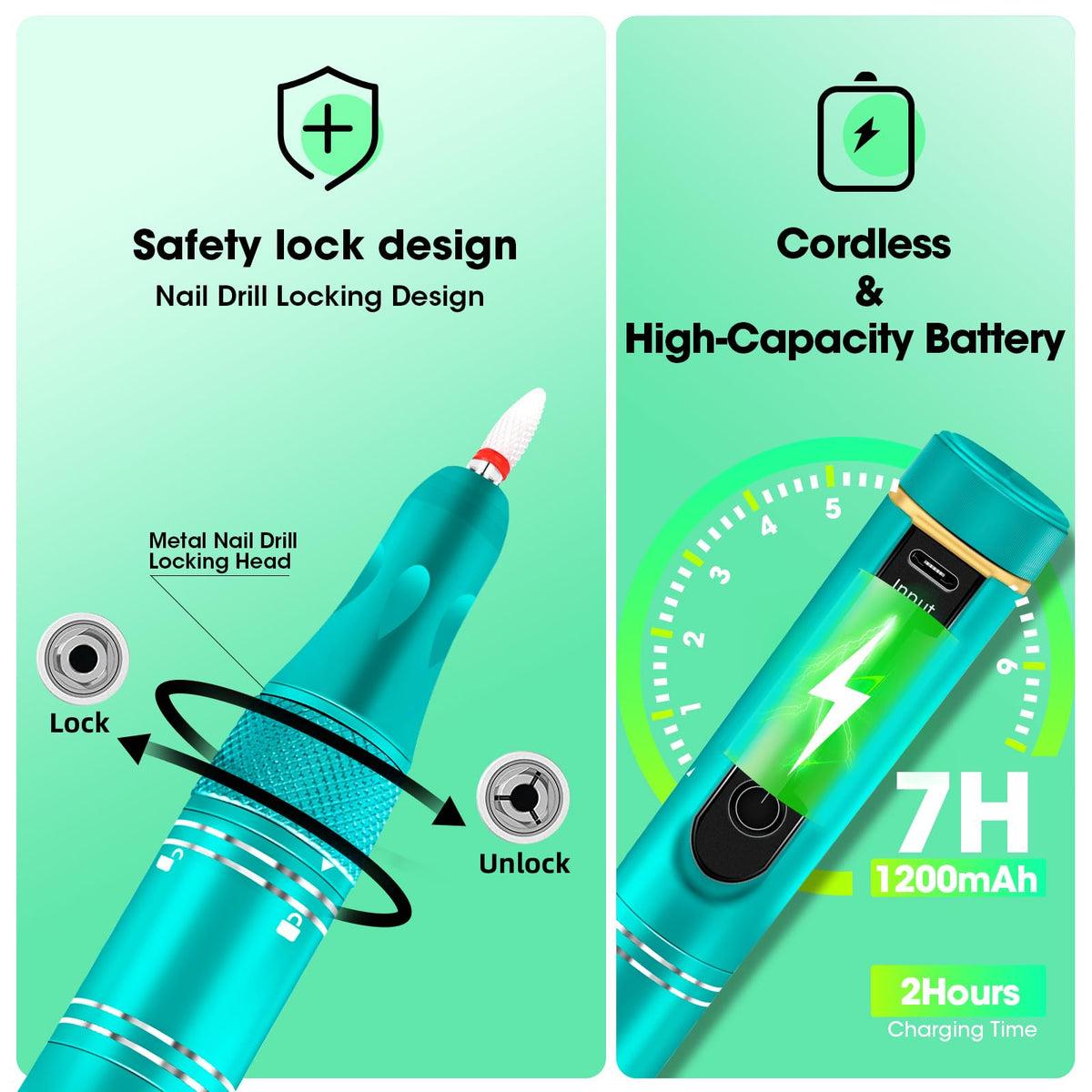 LIERKISS metal handpiece close-up highlighting durable ergonomic grip