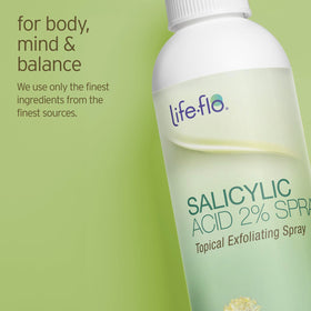 LIFE-FLO label ingredients panel showing key actives and clean formulation