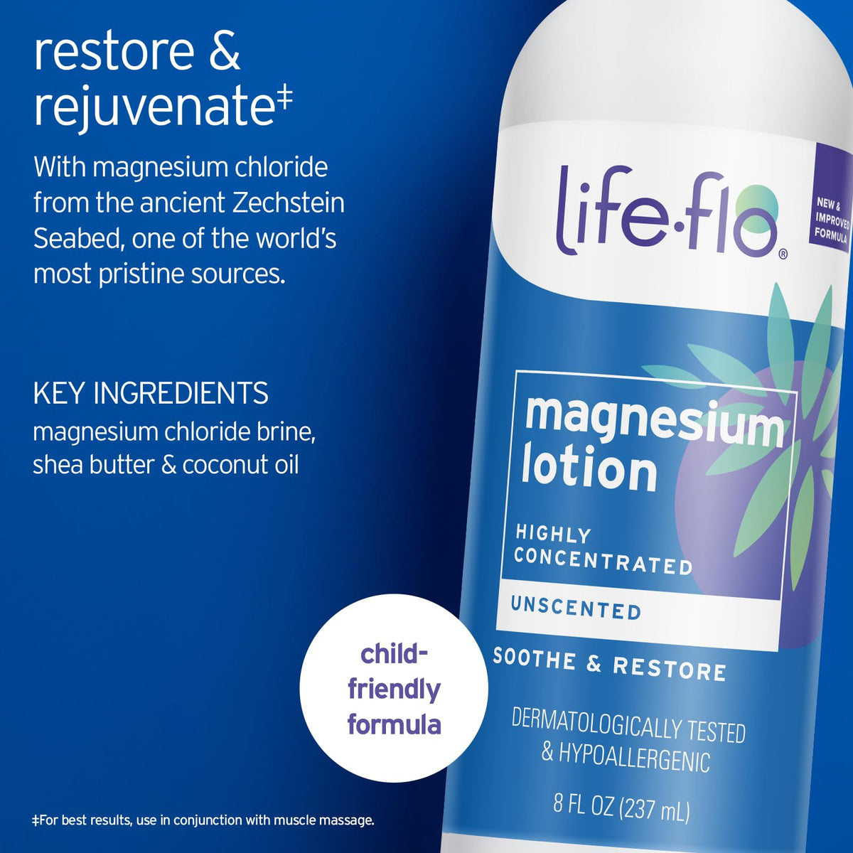 LIFE-FLO pump dispenser detail for controlled dosage and hygienic application benefit