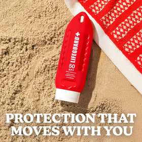 LIFEGUARD applied on arm showing no white cast and even coverage