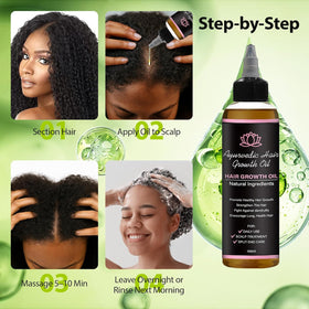 Lifewithqueenp on a bathroom shelf among other hair products for everyday routine appeal