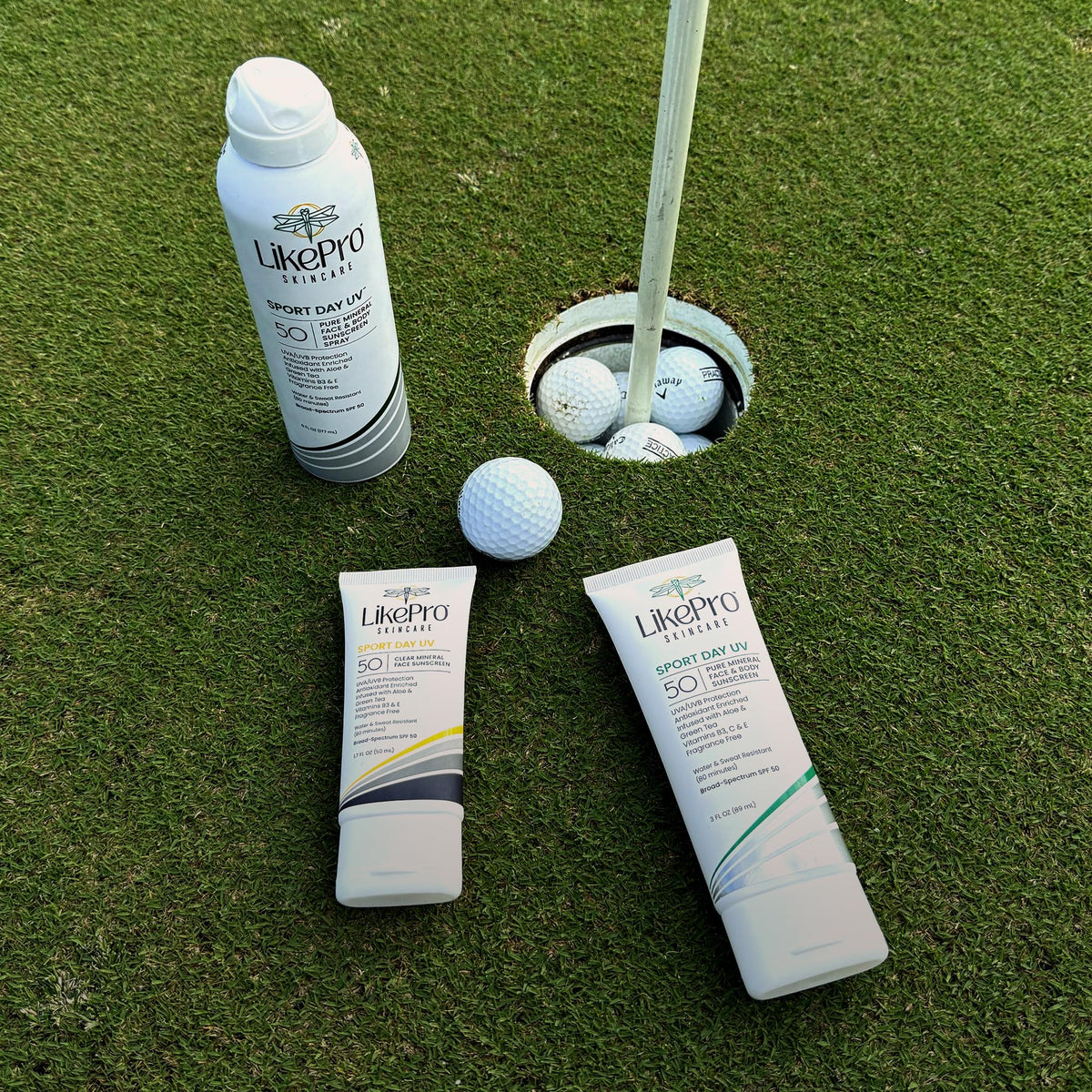 LikePro SKINCARE on beach scene demonstrating reef-friendly protection