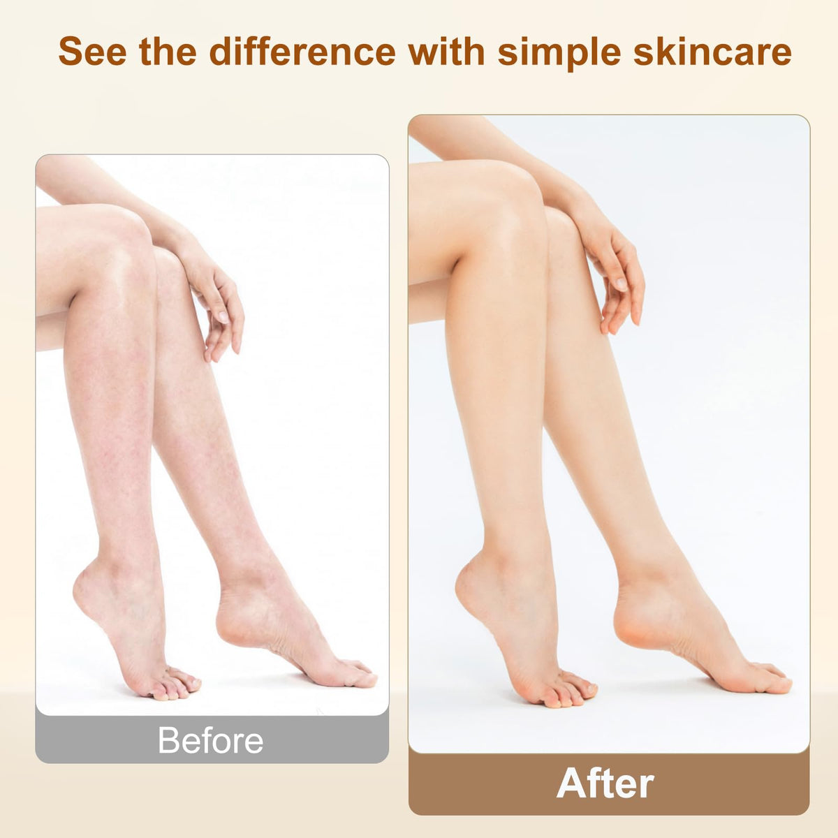 Lilei Beauty used on face showing gentle moisturizing for sensitive skin