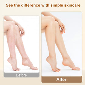 Lilei Beauty used on face showing gentle moisturizing for sensitive skin