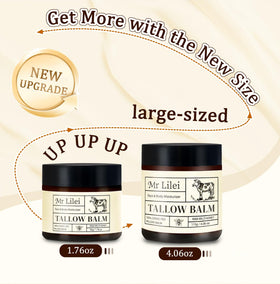 Lilei Beauty ingredient display with tallow, honey, beeswax for transparency