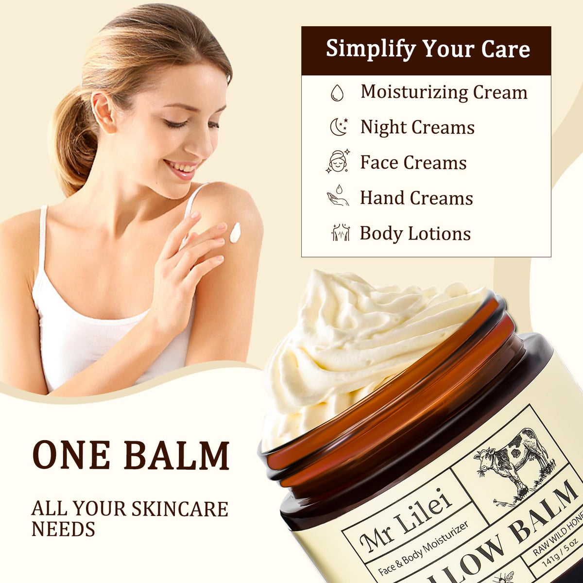 Lilei Beauty on bathroom vanity with towel showing everyday routine convenience benefit