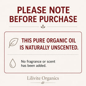 LILIVITE ORGANICS amber glass bottle detail highlighting protection and premium packaging