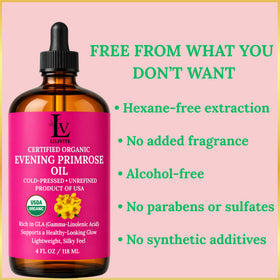 LILIVITE ORGANICS oil being smoothed through hair to show added shine and softness