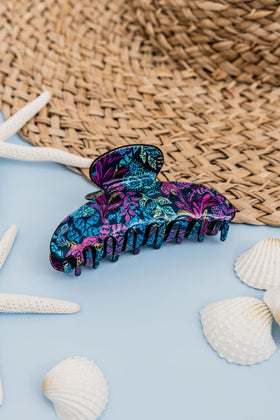 Lilly Pulitzer clipped in medium updo demonstrating secure style