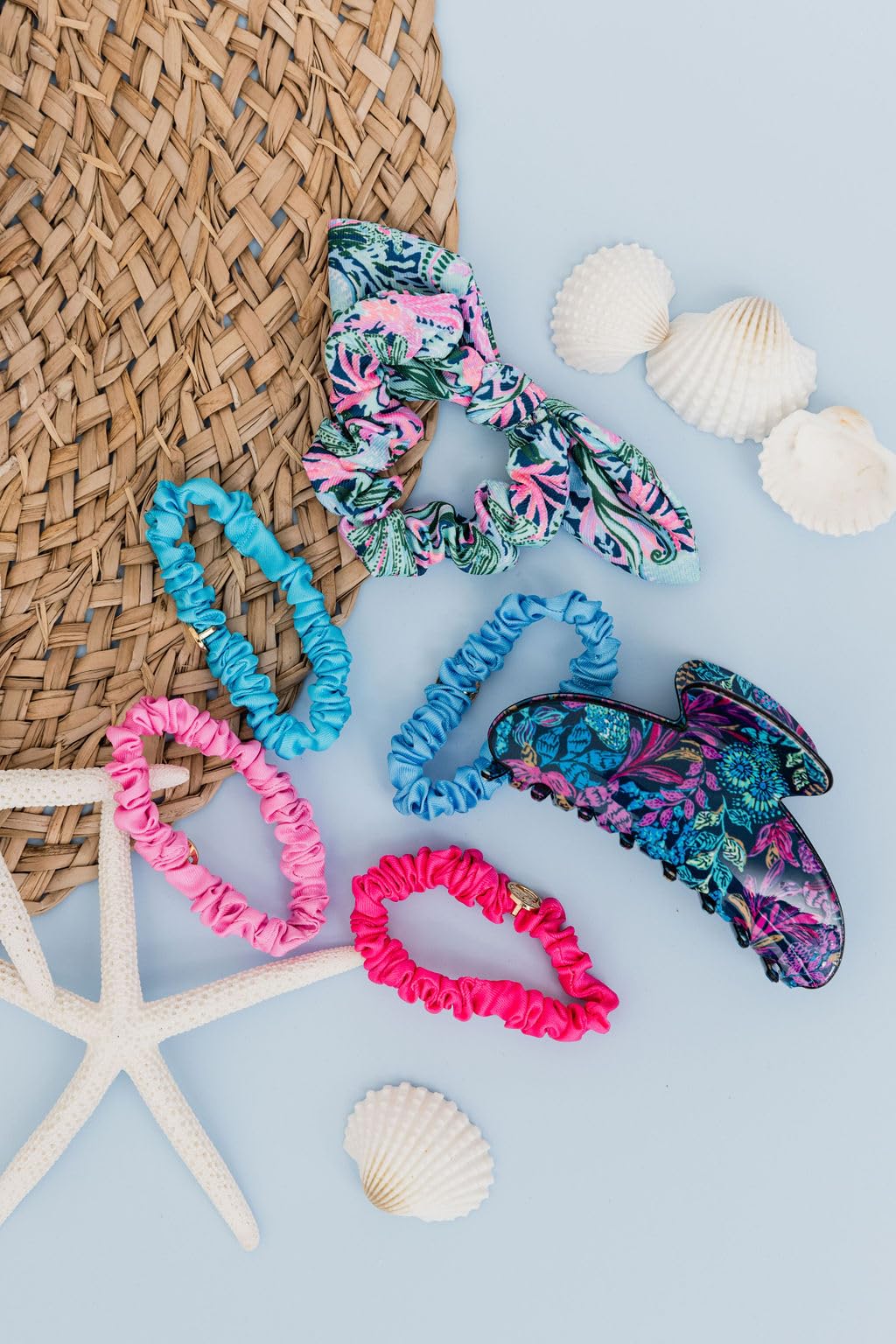 Lilly Pulitzer close detail of Calypso Coast print for bright accent